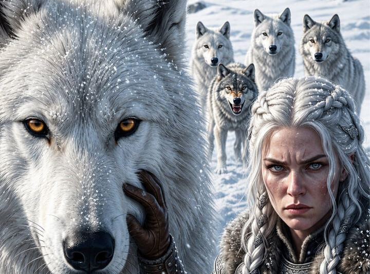 BLIND OMEGA FOLLOWED A WHITE WOLF’S HOWL THROUGH THE BLIZZARD—SHE DIDN’T KNOW HE WAS THE ALPHA KING