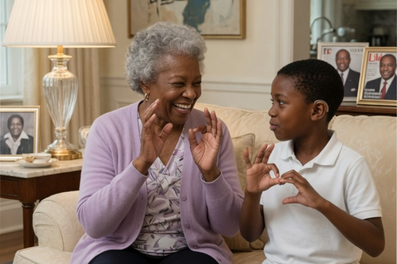 3 Years Nobody Understood Deaf Billionaire’s Mom — Black Boy Shows Something With Hands, She Smiles