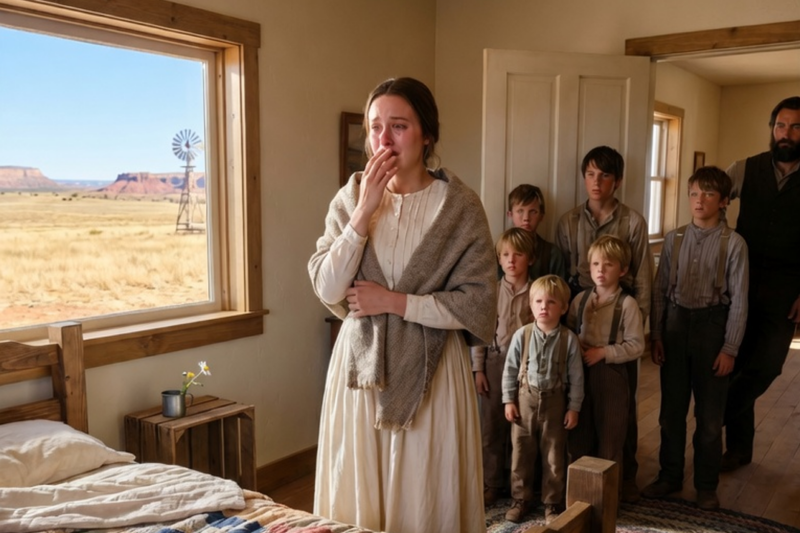 SHE ASKED FOR NOTHING EXCEPT A CORNER TO SLEEP IN. BY MORNING, HIS SIX SONS BUILT HER A ROOM FAST!!!