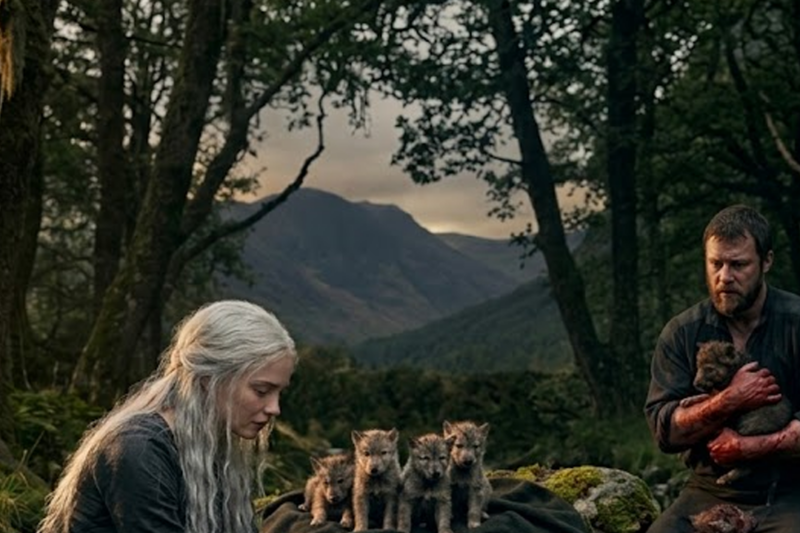 SHE BATHED THE BLOODIED PUPS ONE BY ONE IN THE STREAM — THE ALPHA KING HAD RUN OUT OF HANDS