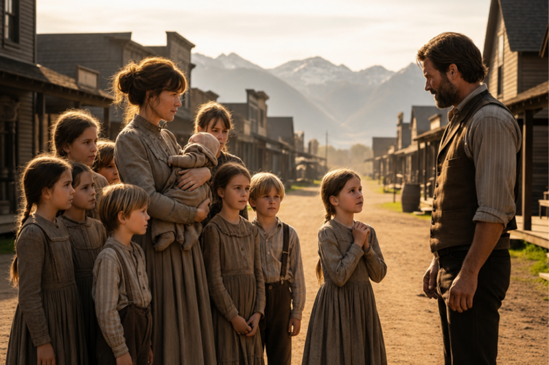 LITTLE GIRL SAID “NO ONE WANTED MY MOM WITH 9 KIDS”—THE RANCHER WHISPERED, “I WANT ALL OF YOU”