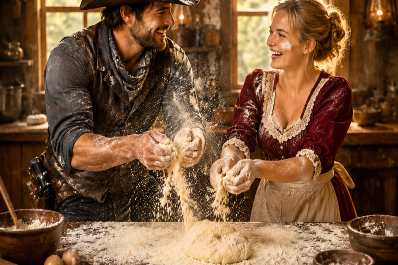 HE HIRED A QUIET RANCH COOK—THEN ONE KISS MADE THE COWBOY FORGET HIS LONELY PAST