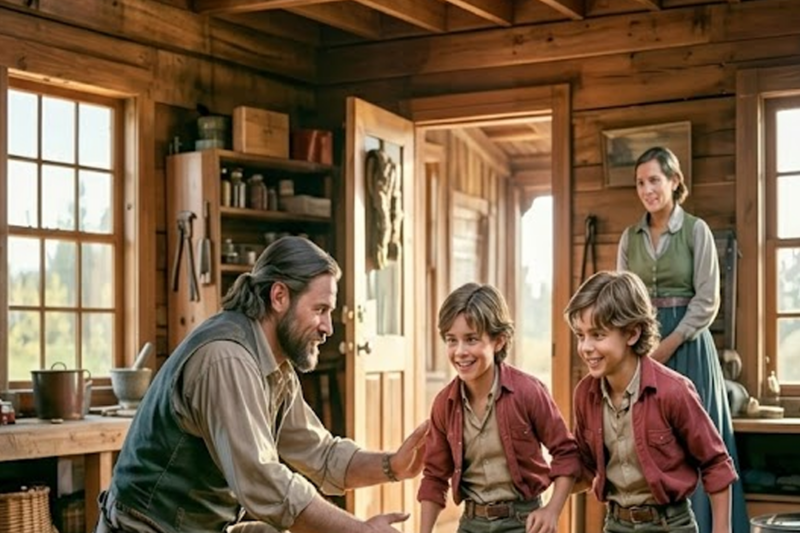 RICH WIDOW’S PARALYZED TWINS COULDN’T WALK—UNTIL THE MOUNTAIN MAN LIFTED THEM TO THEIR FEET