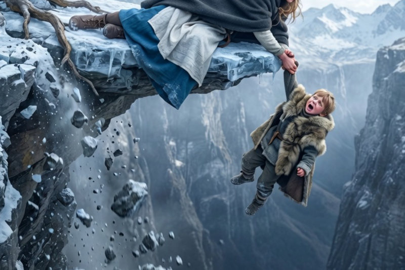 SHE CAUGHT THE ALPHA KING’S RUNT BEFORE IT FELL FROM THE CLIFF — SHE NEARLY WENT OVER WITH IT