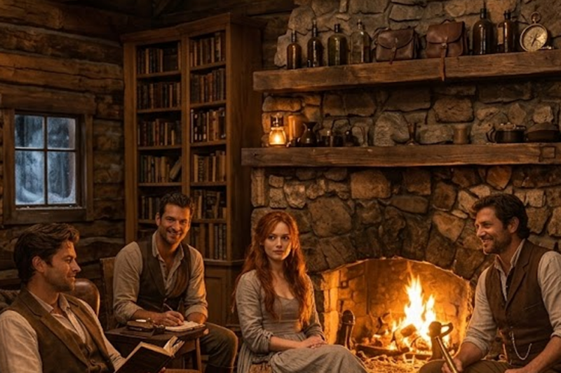 TRAPPED IN TRIPLE DESIRE: THE BOSTON BRIDE CLAIMED BY THREE SAVAGE MOUNTAIN BROTHERS