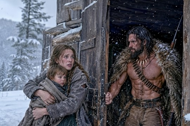 “Can We Sleep in Your Barn_” The Girl Asked — The Mountain Man Opened His Home… And His Heart