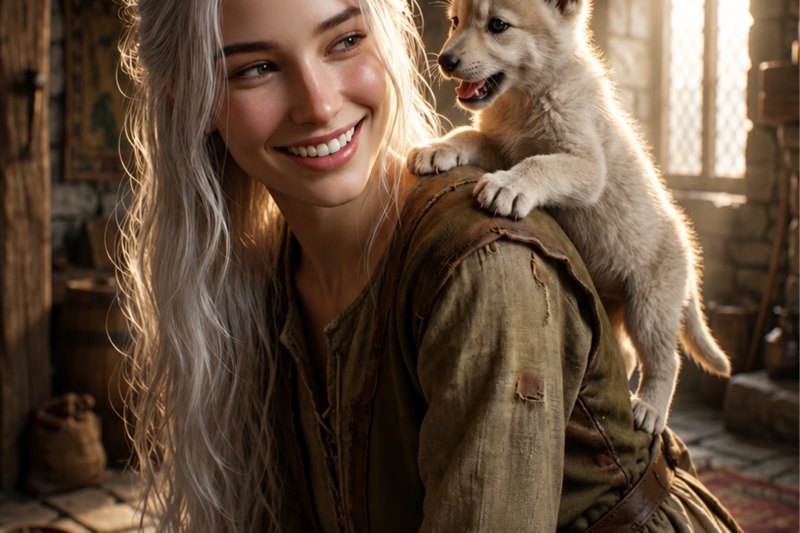 OMEGA GIRL HEARD GROWLING BEHIND HER — IT WAS A CUB PRACTICING TO SOUND BRAVE