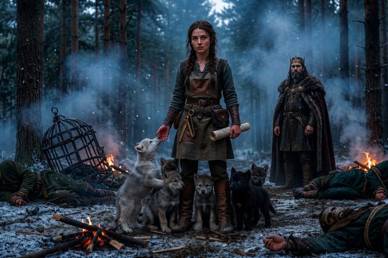 SHE STOPPED ROBED MEN FROM BURNING 6 PUPS ON THE SOLSTICE — THE ALPHA KING FOLLOWED THE SMOKE
