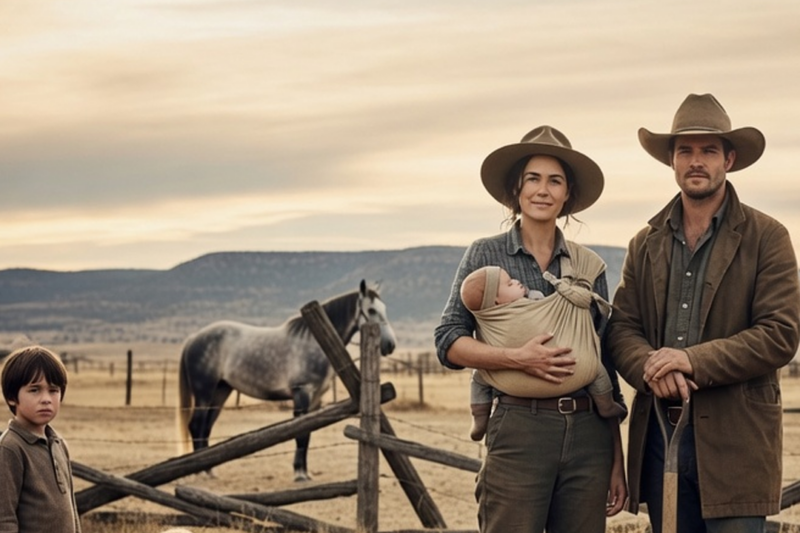 SHE WAS RAISING HER BROTHER’S CHILDREN ALONE ON BROKEN LAND – RANCHER WHO RODE BY DID NOT RIDE PAST