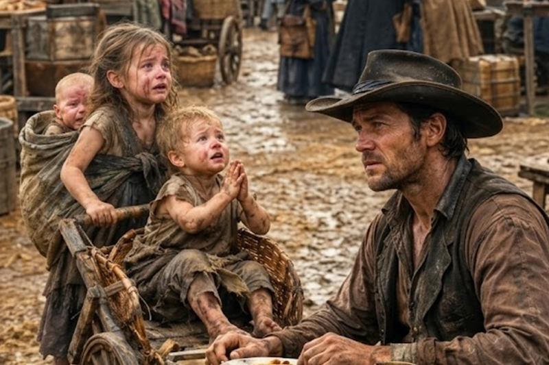 CAN WE EAT WHAT’S LEFT? — THE RANCHER LOOKED AT THE HUNGRY CHILDREN AND MADE A POWERFUL PROMISE