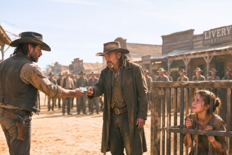 THEY HUMILIATED HER BEFORE THE WHOLE TOWN — UNTIL A LONE COWBOY PAID $500 AND CHANGED HER FATE