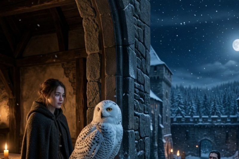 THE GIANT SNOWY OWL REFUSED TO LEAVE HER WINDOW — EVEN THE ALPHA KING NOTICED