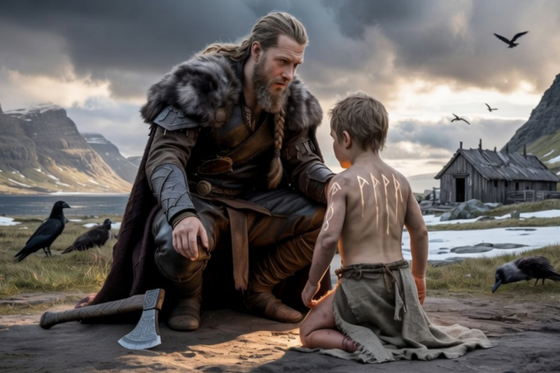 THE VIKING BOY MARKED BY LOKI