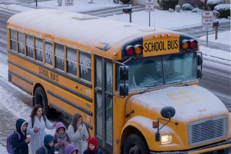 HOA Banned Idling Vehicles In Winter, So I Let Their School Bus Freeze And Strand Their Kids