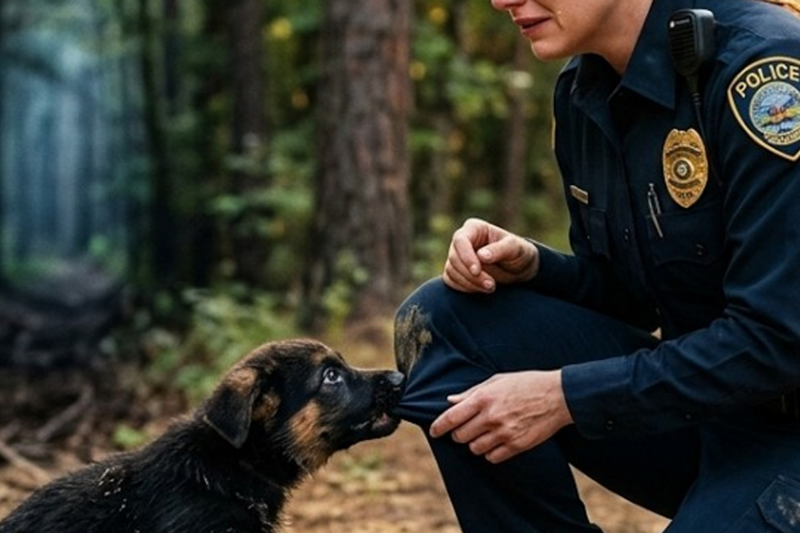 The Puppy Wouldn’t Leave the Road—Until She Followed It and Uncovered a Crime Hidden Deep in the Woods