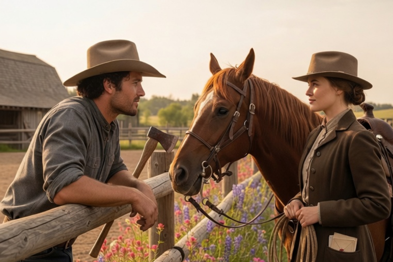 He Was the Only Rancher in the Valley Who Planted Flowers – She Rode Past and Turned Around