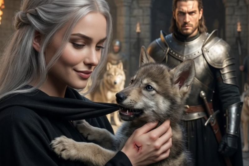 THE ALPHA KING’S CUB BIT THE OMEGA’S SLEEVE — THE ROOM PANICKED, BUT SHE TUGGED BACK WITH A SMILE