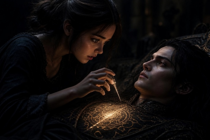 The Mute Seamstress Was Forced to Sew the Demon King’s Burial Robe… But One Touch of Her Needle Made His Dead Heart Beat Again (The Child’s Scar That Exposed the Empire’s Biggest Lie)
