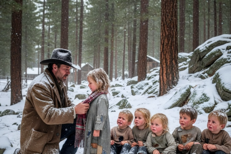 A COWBOY FOUND THEM STARVING IN A BLIZZARD — THE OLDEST GIRL’S FINAL WORDS BROKE HIM