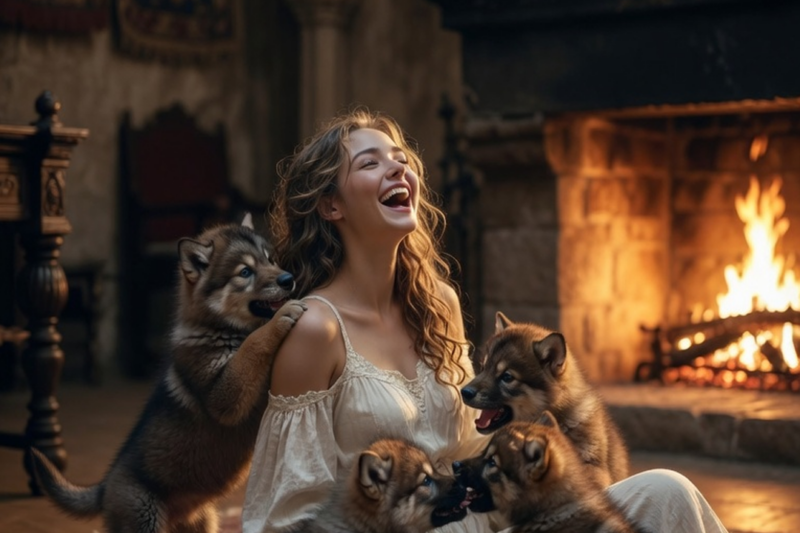 I WAS PLAYING WITH HIS PUPS WHILE OTHERS PREPARED FOR THE MATING CEREMONY — THEN THE ALPHA KING…