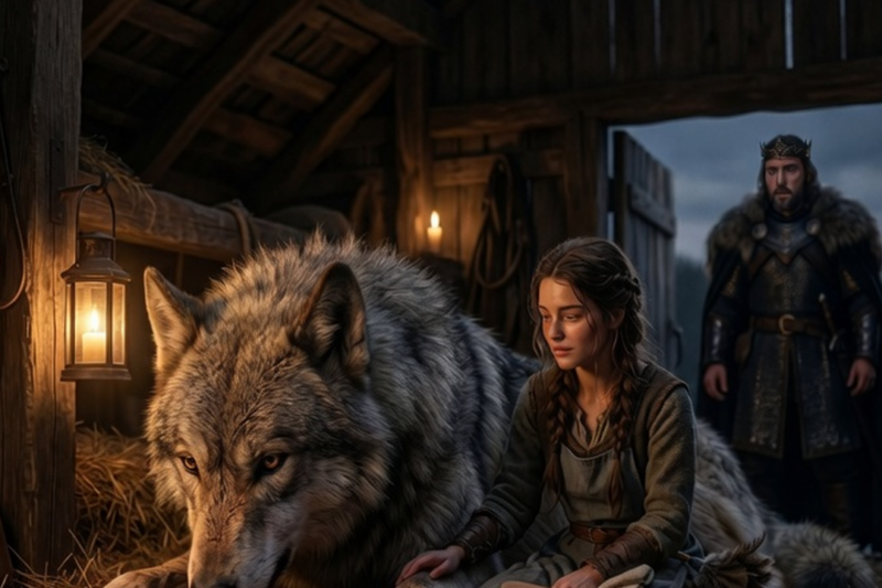 THE ALPHA’S BEAST REFUSED TO EAT UNTIL SHE SAT BESIDE HIM — SHE WAS JUST THERE TO CLEAN THE STABLES