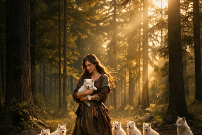 ALL THE LOST PUPS RAN TO THE REJECTED OMEGA, UNTIL THE ALPHA KING TRACKED HER AND LEARNED THE SECRET