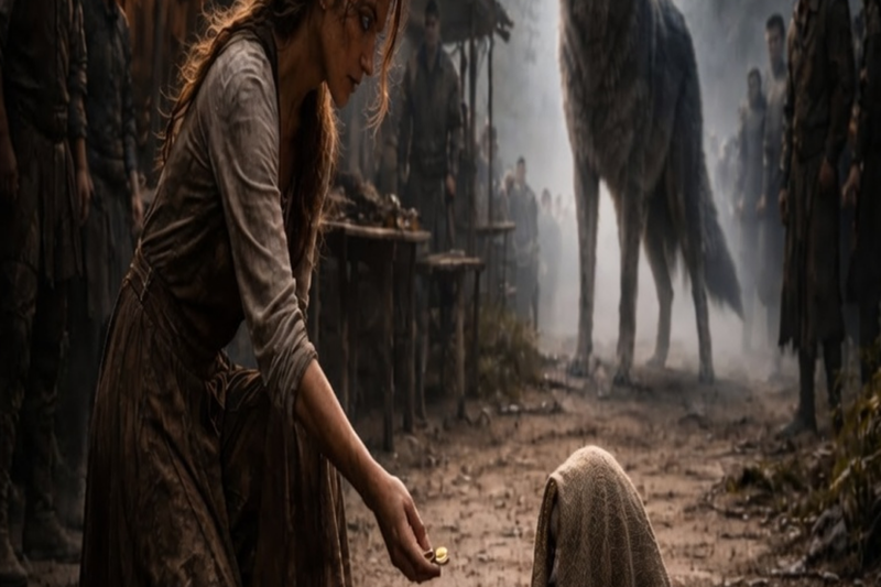 POOR OMEGA GIRL PAID JUST 5 COINS FOR A PUP WITH A SACK ON ITS HEAD — WHAT HE BECAME AFTER 3 MONTHS…