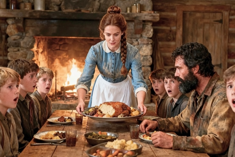 SHE WAS SENT TO MARRY A STRANGER WITH 6 SONS — THEN ONE MEAL CHANGED EVERYTHING