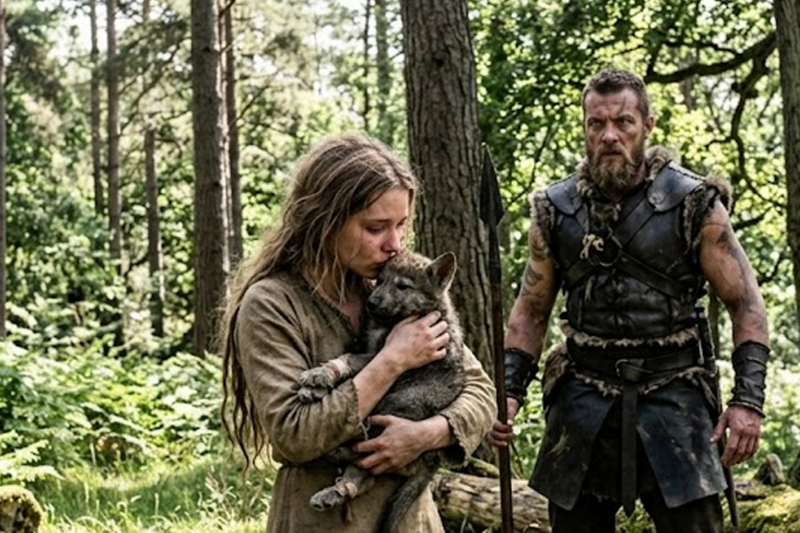 When the Omega Maid Kissed the Dying Cub’s Forehead — The Alpha Dropped His Spear