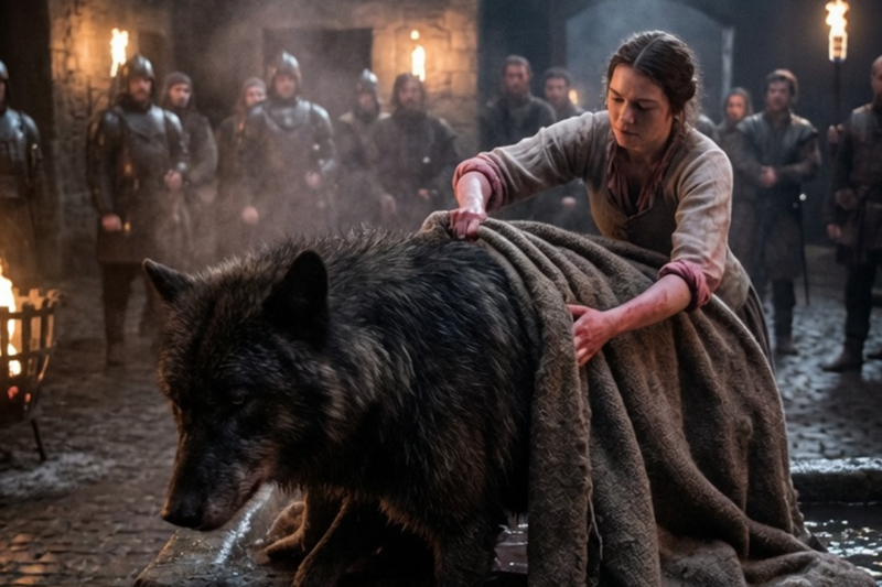 She Washed the Alpha King’s Beast After the Battle — It Hadn’t Let Anyone Touch the Blood Before