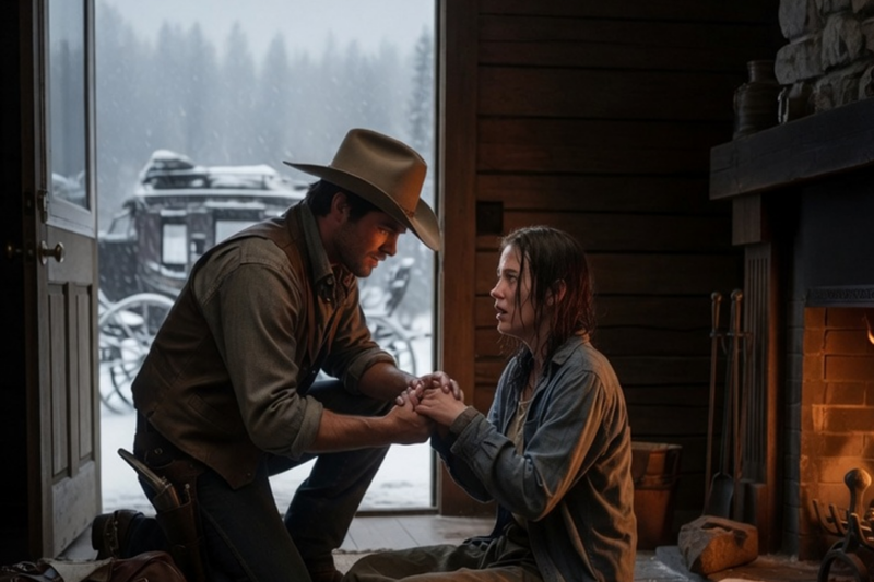 Mail-Order Bride Arrived During A Snowstorm Near Dead, Cowboy Rubbed Life Back Into Her Hands