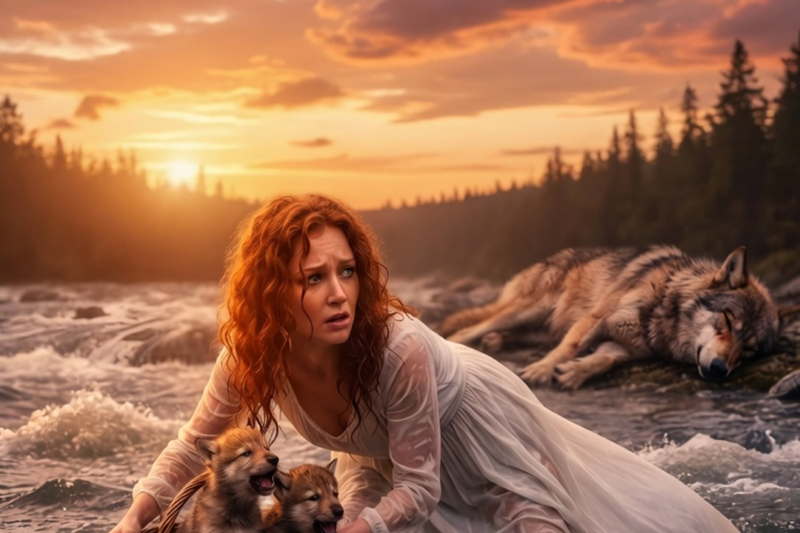 SHE FACED THE RAGING RIVER FOR TWO HELPLESS PUPS — UNAWARE SHE WOULD CHANGE THE ALPHA’S FATE