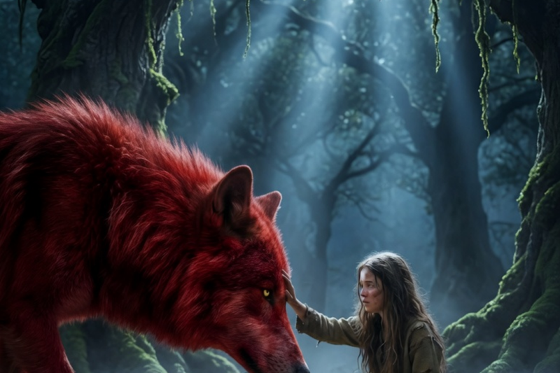 EVERYONE FEARED THE ALPHA KING’S WAR WOLF—UNTIL IT KNELT BEFORE A POOR GIRL, SHOCKING THE ENTIRE PACK