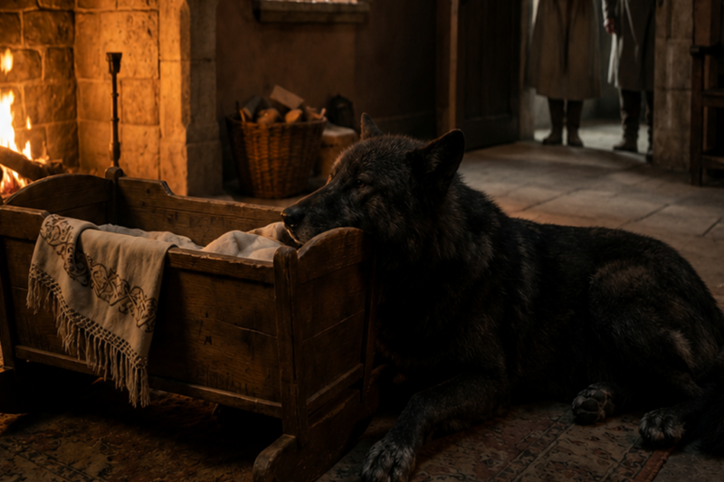 WHY WON’T THE ALPHA KING’S WOLF LEAVE THE NURSERY? — IT HAD HEARD THE PUP’S HEARTBEAT FIRST