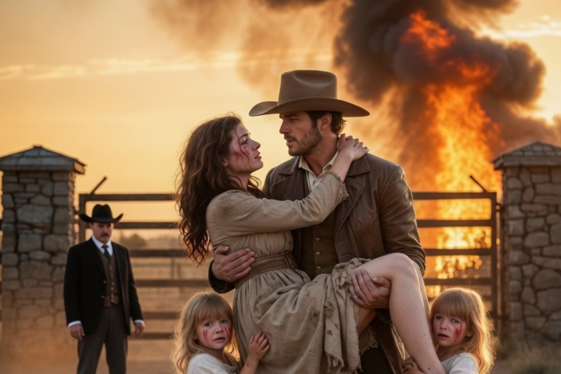 SHE BEGGED FOR WORK IN RAGS—BUT THE RICH RANCHER ASKED, “WILL YOU BE THE MOTHER MY GIRLS NEED?”