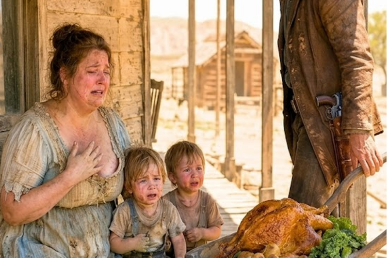 THEY HADN’T EATEN FOR 3 DAYS—THEN A SILENT RANCHER KNOCKED ON THEIR DOOR WITH A WAGON FULL OF HOPE
