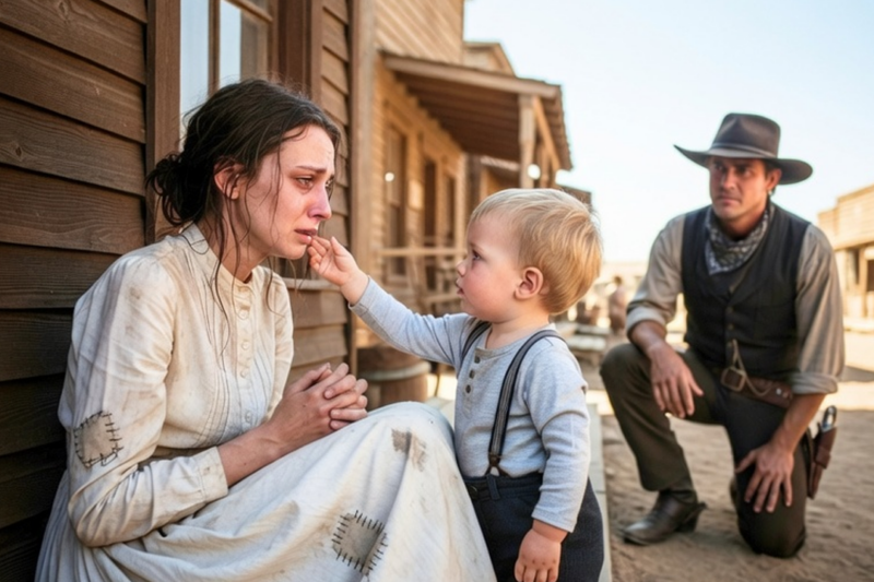 RICH COWBOY WALKED PAST A BEGGAR — UNTIL HIS SON WHISPERED, “FATHER… SHE’S MY MOM”