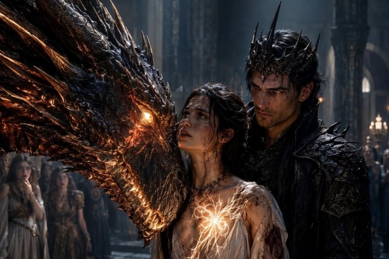 THEY GIFTED A CURSED GIRL TO THE DRAGON KING AS A DEATH TRIBUTE… SHE AWAKENED AS HIS QUEEN