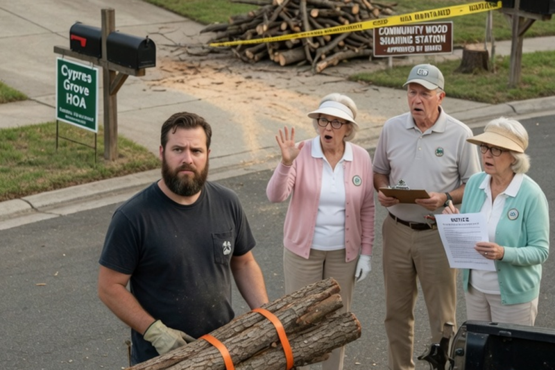 HOA Demanded I Share My Wood, Then Froze When I Cut Off All Their Wood Supply
