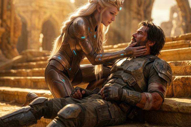 THE HUMAN WHO STOOD BETWEEN THE BLADE AND THE QUEEN