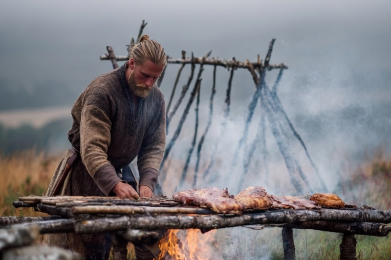 The Forgotten Viking Kitchen: How Stone Fire and Ancient Wisdom Created Feasts Fit for Gods and Warriors