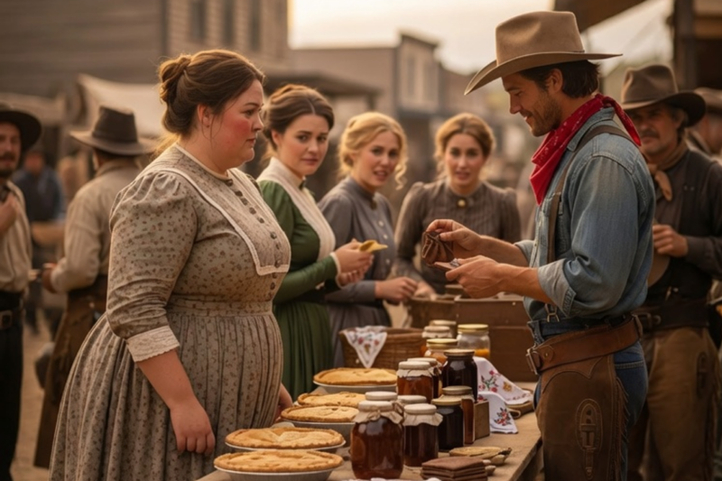 She Was Ridiculed For Her Size At Market, Cowboy Bought Everything She Sold And Said “You’re