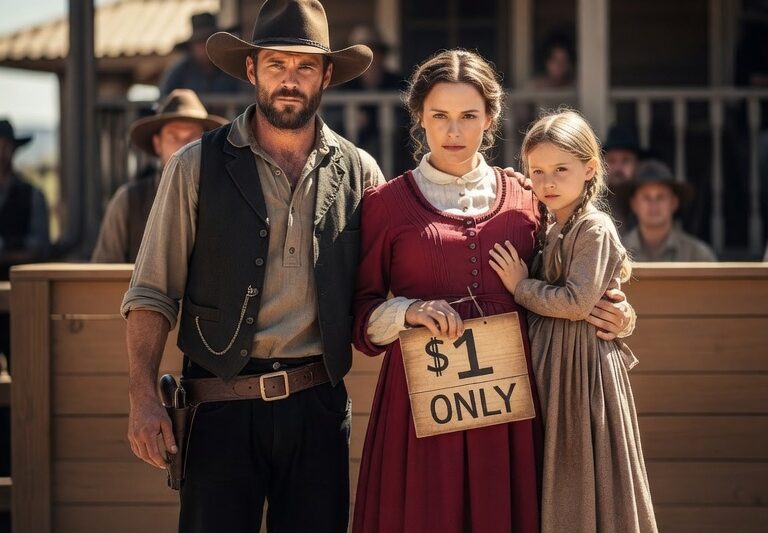 They Auctioned a Pregnant Widow and Her Child — One Cowboy’s Choice Shocked the West