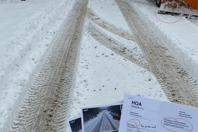 HOA Tried Charging Me For Their Service, So I Proved They’ve Been Plowing My Private Road For Years