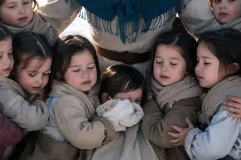 MAIL-ORDER BRIDE FOUND 12 ORPHANED TWINS IN SNOW SHELTER— SHE MADE THEM HER ARMY OF LOVE