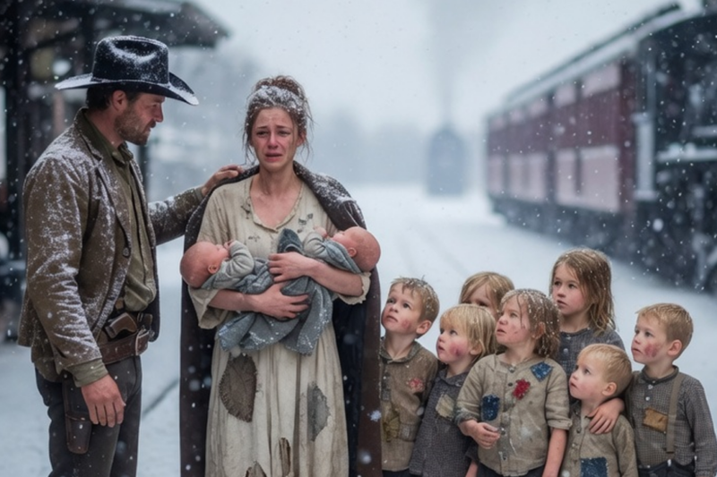 SHE FEARED A CRUEL HUSBAND — UNTIL THE COWBOY IN THE BLIZZARD SAID, “I’LL PROTECT YOU”