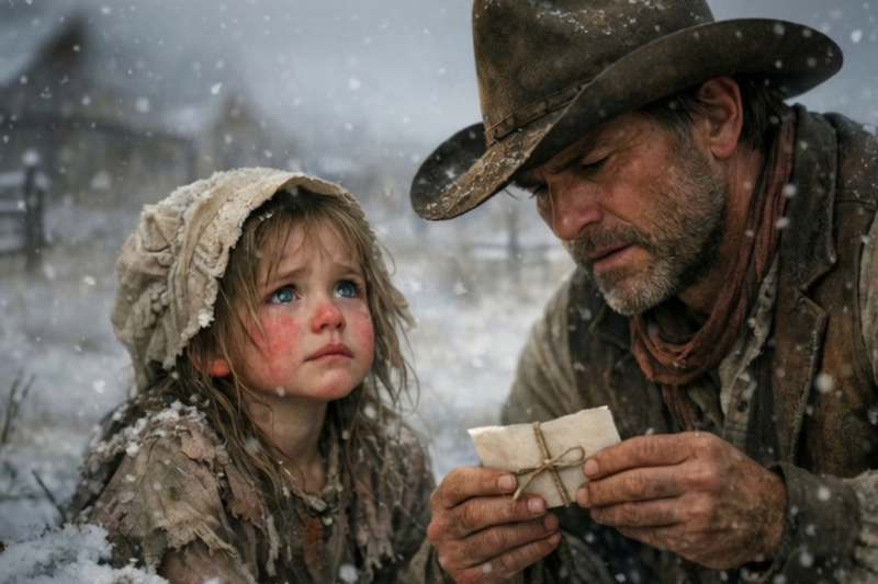 Little Girl Left to Freeze With a Heartbreaking Note — The Rancher Whispered, “You’re Mine Now.