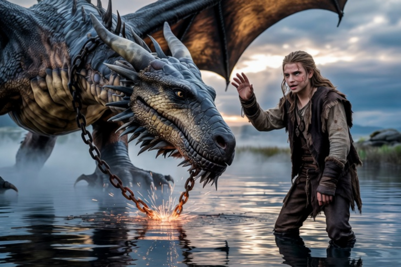 THE VIKING OUTCAST AND THE DRAGON OF THE FORGOTTEN SEA