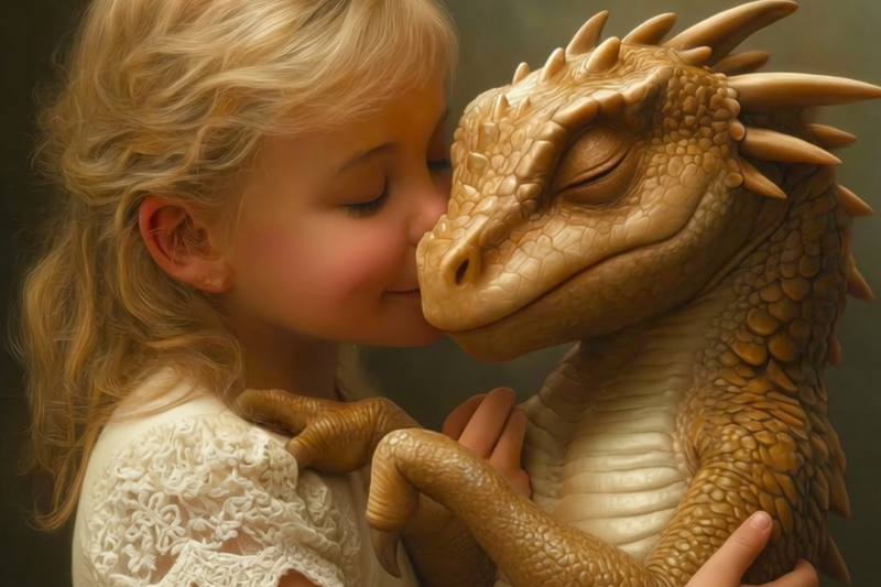 A 6-YEAR-OLD HUMAN GIRL CALLED THE AWFUL DRAGON HATCHLING “CUTE”—AND INSTANTLY GREW ATTACHED TO IT