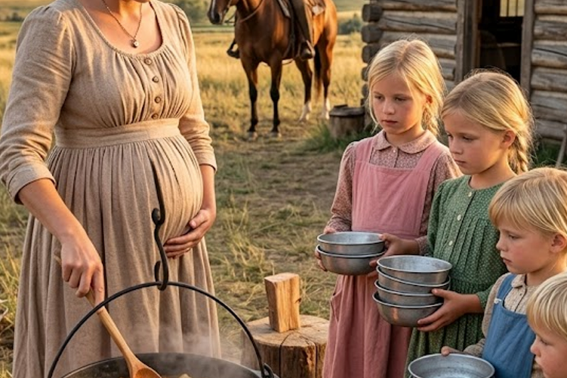 A PREGNANT WIDOW COOKED MEALS FOR EVERY ORPHAN, UNTIL A WEALTHY RANCHER SAW HER GENEROUS SPIRIT